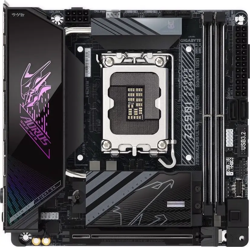 Montaje Placas Base Gigabyte Z890I AORUS ULTRA Gaming PC Canillas Montaje Placa Base Gigabyte Z890I AORUS ULTRA Gaming PC Canillas
